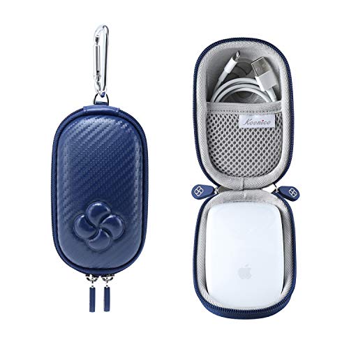 Hard Case Compatible for Apple Magic Mouse (1 2 & 3 Gen) Including Carabiner (Navy Blue) - color: Navy Blue