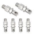 Threaded Stainless Steel Rabbit Nipples Rodent Nipples Waterer Automatic Rabbit Waterer Watering System Animal Supplies Breeding Supplies (Grey, 6) - color: grey, size: 6
