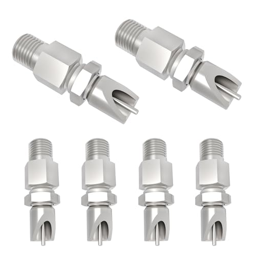 Threaded Stainless Steel Rabbit Nipples Rodent Nipples Waterer Automatic Rabbit Waterer Watering System Animal Supplies Breeding Supplies (Grey, 6) - color: grey, size: 6