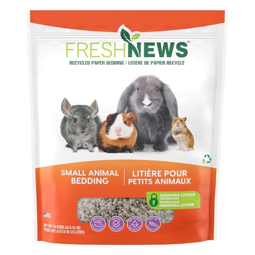 Fresh News Recycled Paper Bedding, Small Animal Bedding, 10 Liters - size: 10 Liters