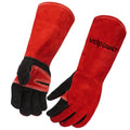 vclpower Animal Handling Gloves Size M Fit for Women & Small Hands Bite Proof Double Leather Reinforced Padding Dog,Cat Scratch,Bird Handling Falconry Gloves Grabbing Reptile Squirrel Snake Bite 16in | Size M Fit for Women & Small Hands - size: M