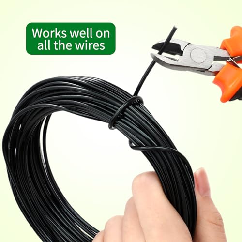 Mudder 5 Roll Aluminum Bonsai Training Wire Tree 1/1.5/2.0/2.5/3mm 118 Feet Total with Bonsai Wire Cutter Anodized Training for Holding Branches Small Trunks(Black) - color: Black, size: 1/1.5/2/2.5/3mm