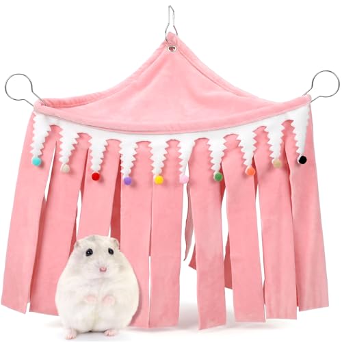 Guinea Pig Hideout, Guinea Pig Cage Accessories | Three-Sided Fringes Pets Corner Hideout for Guineas Pigs for Guineas Pigs, Bunny, Chinchilla, Hamster, Rabbit
