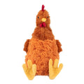 Best Pet Supplies Interactive Squeaky Dog Toy - Crinkle Chicken, Brown | Stuffing Free Body, Soft, Squeaks & Crinkles, No Mess, Perfect for Moderate Chewers, Toss and Fetch Play - color: Crinkle Chicken (Brown), size: Large