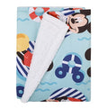 Disney Mickey Mouse Summertime Splash Sherpa Baby Blanket - color: Mickey Mouse - Summertime Splash