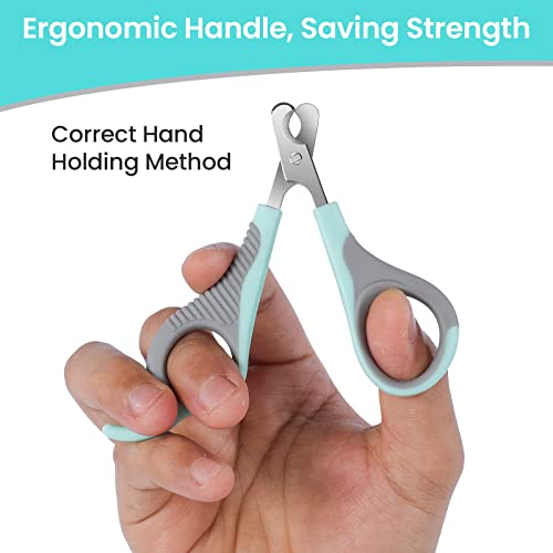 Cat Nail Clippers for Indoor Cats, Cat Nail Trimmers with Nail File, Cat Claw Clippers, Pet Nail Clippers for All Kinds of Cats, Puppy, Kitten, Chinchilla, All Small Breeds Pets