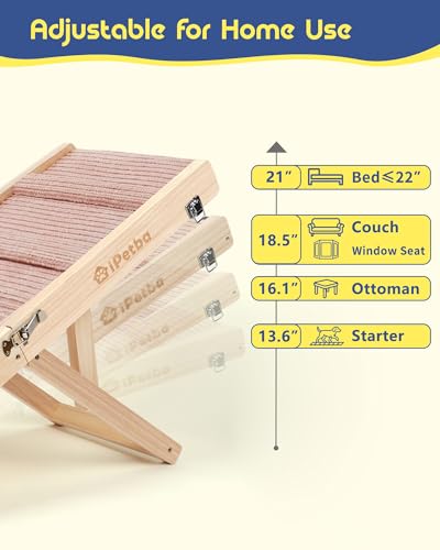 Small Dog Ramp for Couch, Joint & Spine Support, Anti-Slip, Foldable