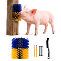 2PCS Livestock Itch Relief Scratching Brushes 20cm, Goat Brush Set for Grooming, Massage and Entertainment for Pigs, Goats, Sheep