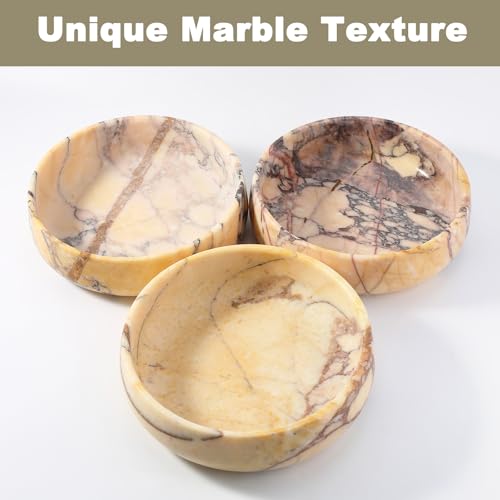 Karibiber Calacatta Marble Dog Bowl, 6lbs Weighted Dog Food Bowl, Non-Slip Large Heavy Water Bowls, Cute Purple Stone Food and Water Dish for Large Dogs, Natural Marble, Easy to Clean, Holds 6 Cups - color: Calacatta Purple, size: L