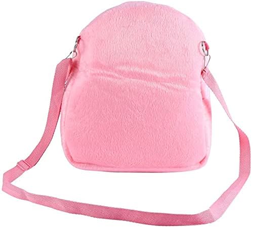 Litewoo Sugar Glider Carrier Travel Bag, Breathable Portable Pouch (Pink) | 8.7x10.6in, adjustable shoulder strap, cross-body carry, warm plush, breathable mesh top, for small animal/hamster/guinea pig - color: pink