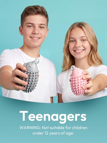 AZALEA Hedgehog Squeeze Toys, 2 Pack Spiky Fidget Stress Balls for Ages 12+ | Includes 2 cute spiky hedgehog squeeze toys with 15LB and 25LB resistance for fidget play, sensory fun, desk breaks and gifts