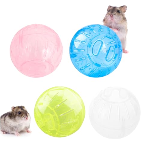 Silent Exercise Ball Plastic Spinner Hamster Running for Sugar Gliders Small Mice Gerbils Multiple Colors Hamster Exercise Ball