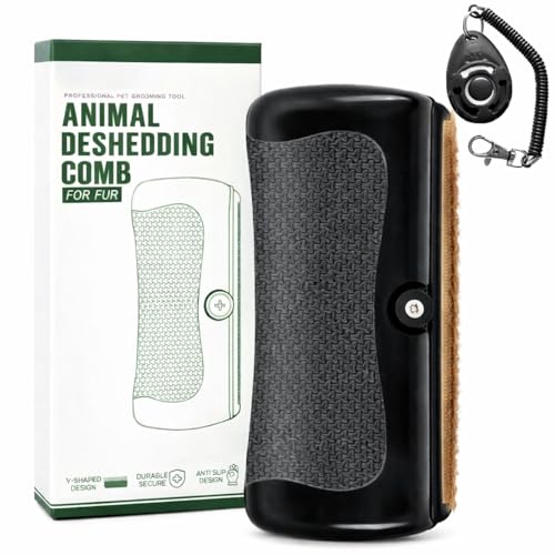 Pets Shedding & Grooming Tools, Deshedding Dog Brush for Shedding- Upgrade Cats, Dogs, Rabbits, Horses, Ergonomic Hair Removal Brushs