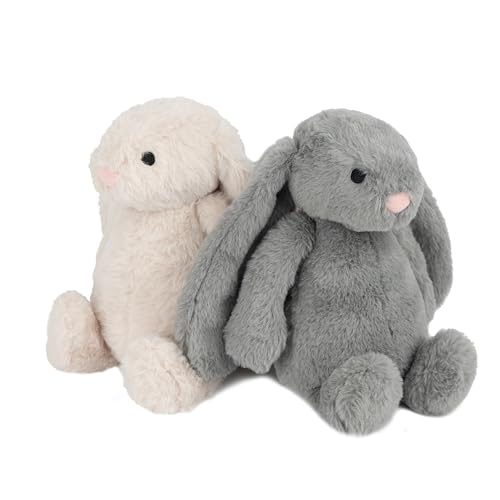 Best Pet Supplies Bunny Buddy Squeaky Plush Dog Toy - Beige, Medium | Soft Plush, Squeaks & Crinkles, Perfect for Moderate Chewers, Toss & Fetch Play, Stress & Anxiety Reliever, Ideal Gift Toy - color: Bunny (Beige), size: Large