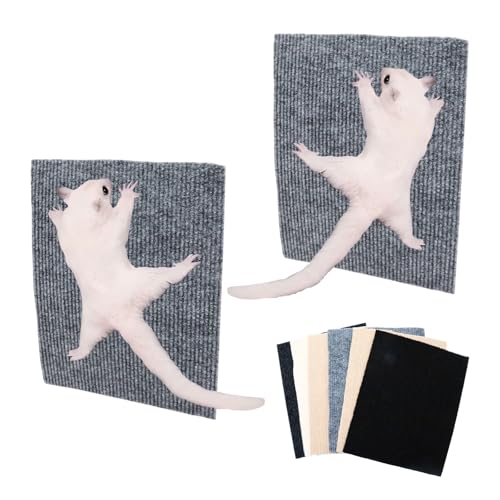 Sugar Glider Cage Accessories, 6 Pack Sugar Glider Climbing Felt Mat, Sugar Glider Toys, Sugar Glider Enrichment Toys for Sharpening Claws, Sugar Glider Scratching Pads for Cage Wall and Furniture
