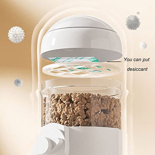 Pet Dog Cat Hanging Automatic Feeders Drinking Bowls, Auto Gravity Rabbits Feeder Water Set, Cage Pet Feeding Bowls Dispenser for Cats Dogs Puppy, Rabbit Hamsters Chinchilla Hedgehog (Pink-Food) - color: Pink-food