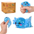Axolotl Squishy Toy, Soft Slow Rising Sensory Fidget Toy, Cute Stretchy Axolotl Squeeze Toy, Stress Relief Desk Toy Gift for Kids and Adults(Blue) - color: Blue
