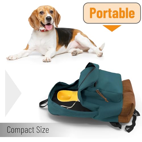 Mr. Pen- Portable Dog Water Bottle, 19 oz, Large | Leak Proof Puppy Water Dispenser with Drinking Feeder for Pets, Outdoor Walking, Hiking, Travel, Not Dishwasher Safe - color: Yellow