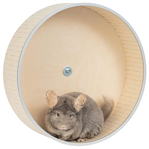 15 Inch Wide Silent Chinchilla Running Wheel with Double Ball Bearings