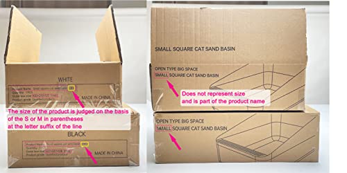 Sfozstra High Sided Cat Litter Box: Open Top Anti Tracking Design | Easy Cleaning / Comfortable Entry / For Cats Under 13 lbs / Apartment Friendly / Everyday Litter Care