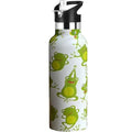 Kids Water Bottle with Straw,Green Frog Bottle Vacuum Insulated Stainless Steel Travel Mugs Tumbler For Sport School Outdoor 20 oz - color: Green Frog