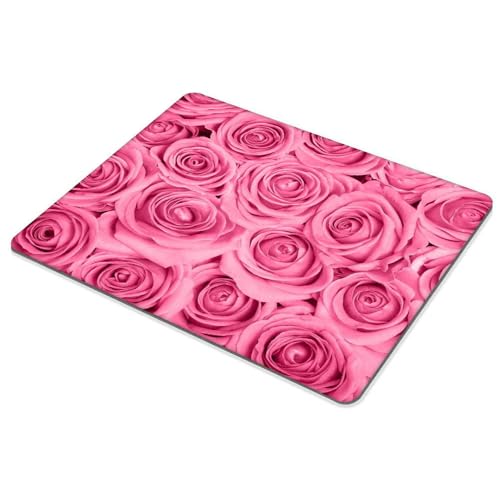 Pink Rose Mouse pad Customized Mousepad Non-Slip Rubber Base Mouse Pads for Computers Laptop Office Desk Accessories Mouse pad - color: Pink Rose