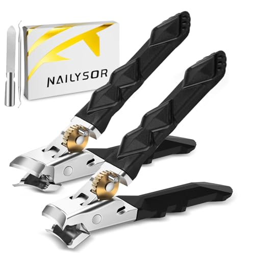Heavy Duty Toe Nail Clippers for Thick Nails, Nail Clippers for Men Seniors | Long Handled Toenail Clipper with Wide Jaw Opening, Slanted Angled Head and Ultra Sharp Cutter - style: Baroque