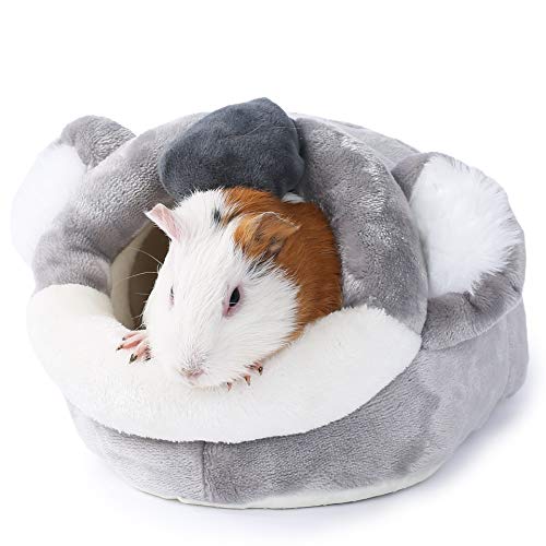 JanYoo Hamster Guinea Pig Supplies Bed Accessories House Hedgehog Cage Supplies Chinchilla Ferret Rat Gerbil (S,Koala) - color: 6-Koala, size: S