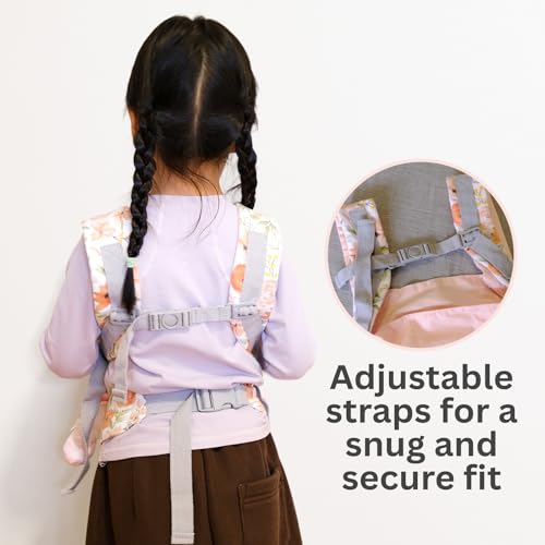 Baby Doll Carrier – Adjustable Doll Carrier for Little Girls, Front & Back Wear, Made with Soft Fabric, Fits Dolls & Stuffed Animals up to 20 Inches, Rose - style: Rose