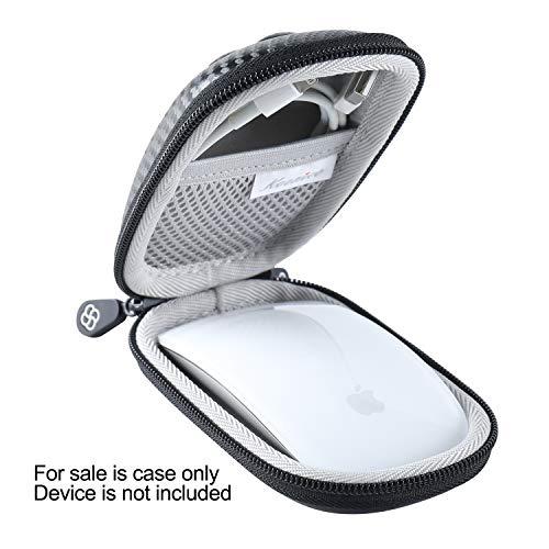 Hard Case Compatible for Apple Magic Mouse (1 2 & 3 Gen) Including Carabiner (Black) - color: Black