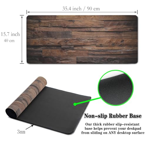 Gaming Mousepad Computer Desk Pad, Computer Desk Mats XXL Mouse Pad, Pc Gaming Mat Waterproof Non-Slip Rubber Base, 35.4" X 15.7" for Work/Game/Office, Pink and blue Board - color: Pink,blue