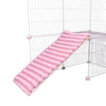 Ramp Fuzzy Cover for Small Animals Cage Guinea Pig Ferret Nation Stair Cover for Guinea Pig cage & Small Animal Cages | Ramp Measures 28L x 12W Inches (Plush- Purple Blue Yellow Dopamine) - color: plush- purple blue yellow dopamine
