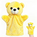 Brown Bear Hand Puppet Plush Toys (1 Pack) for Imaginative Pretend Play, Puppet Interactive Finger Toy, Cute Bear Stuffed Animals Hand Puppets for Toddlers, Kids Prizes, Easter Basket Stuffers - style: Bear