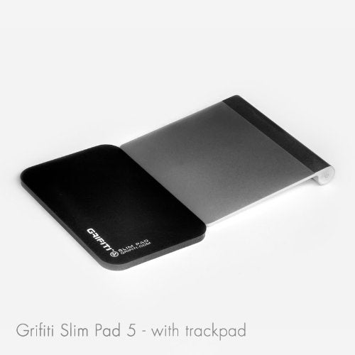 Small Slim Pad 5" x 4" x 0.2" Track Pad Wrist Rest Silicone Ergonomic Carpal Tunnel Resting Support for Computer Track Pad, Trackball or Mouse (Black Nylon Surface) - size: 5" x 4" x 0.25"