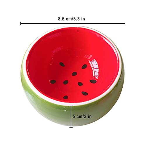 2 Pack Hamster Bowl Ceramic Prevent Chewing Feeding Bowl Water Food Dish | for Small Animal Guinea Pig Syrian Hamster Rabbit Gerbil Chichilla Hedgehog Sugar Glider Rat