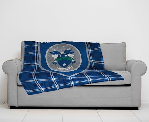Jay Franco Gilmore Girls Chilton Crest Plush Throw Blanket - Measures 50 x 60 Inches, Super Soft Lightweight Fleece Bedding - color: Blue - Gilmore Girls