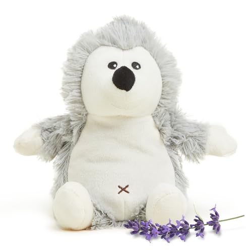 warmies Junior Microwavable & Weighted Stuffed Animals, Hedgehog - Heated Stuffed Animal Plushie for Warmth & Comfort - Cute Soft Plush Toys for Adults & Children (Boys, Girls, Babies & Toddlers)