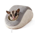 Computer Mouse-Shaped Small Animal Nest, Sugar Glider Pouch, Washable Mini Pet House for Hamster, Hedgehog, Sugar Glider, Guinea Pig, 8×16cm(Grey)