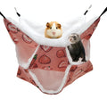 LYART Guinea Pig Rat Ferret Hammock and Warm Bed Small Pet Hideout Tunnel Cave Hanging Bunkbed Hammock Cage Toy for Hamster Sugar Glider Squirrel (5.Three-Layer Hammock) - color: 5.Three-layer hammock