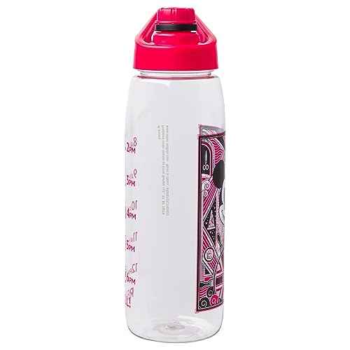 Silver Buffalo Disney 100 Mickey Mouse Hydration Tracker Schedule Water Bottle With Screw-On Lid, 28 Ounces - color: Disney 100 Mickey Hydration Tracker, size: 28 Ounces