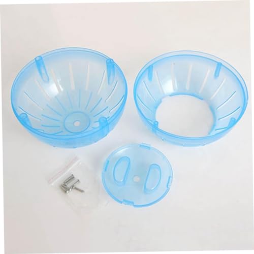 2Pcs Blue and Pink Hamster Balls Transparent Dwarf Hamster Exercise Balls Running Wheel Gerbil Toys, Small Animals, Small Animal Health Supplies