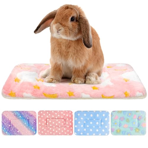 5PCS Guinea Pig Bed, Soft Rabbit Bedding, Fleece Bunny Mat | Warm Plush Cage Liner, Sleeping Blanket for Hamster Ferret Squirrel Hedgehog Rat - color: 05 - (5 Pcs)