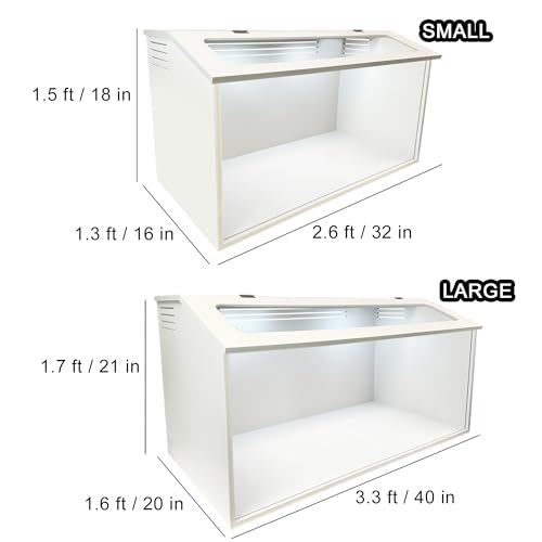 Sahara Cage - Unique & Modern Cage for Hamsters, Gerbils, Degus, Rats, Hedgehogs, Reptiles, and Other Small Animals (Small) - size: Small