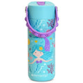 Elemental Insulated Kids Water Bottle, Stainless Steel Water Bottle with Straw Lid & Pop-It Handle, Leak-Proof Water Bottles for School, Boys or Girls, Travelling and Sports, 18oz - Mermaid - color: Mermaid