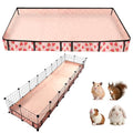 Waterproof Guinea Pig Cage Liners, Washable & Reusable Small Animal Cage Mat, for Rabbit, Hamster, Chinchilla, Hedgehog (Watermelon),C&C 24x96 inches - size: C&C 2x8(24x96 inches)