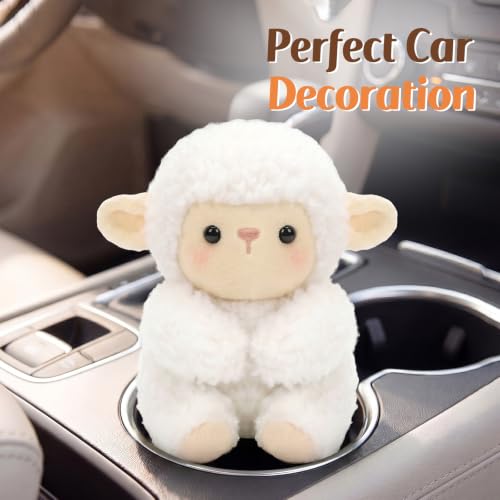 Ditucu Palm-Sized Sheep Stuffed Animals Cute Soft Lamb Plush Doll Small Plushies Toys Gifts for Kids White 6 inch - style: Sheep