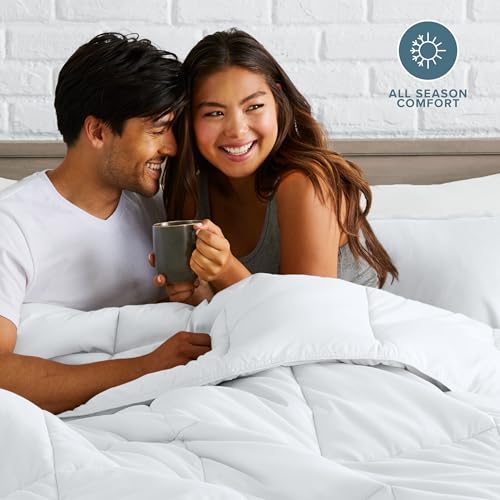 Bare Home Duvet Insert Comforter - Full Size - Goose Down Alternative - Ultra-Soft - Premium 1800 Series - All Season Warmth - Bedding Comforter (Full, White) - color: 01 - White, size: Full