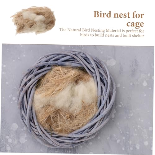ibasenice Bird Nest Material Natural Nesting Supplies for Birds Mice Rabbits for DIY Nesting Projects