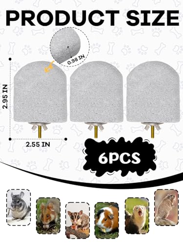 Lava Ledges for Rats 6 Pack Hamster Climbing Ledge Platform Pumice Ledge Shelf Pet Chewing Grinding Toys Small Animals Cage Accessories for Mouse Guinea Pig Gerbil Gray - color: Gray, size: 6 PCS 2.95 x 2.55 x 0.98 inches