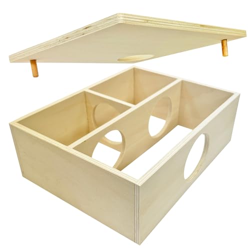 Chamber Box - Fun & Unique Cage Accessory for Dwarf Hamsters, Golden Hamsters, Degus, Gerbils and Other Small Animals. (Large) - size: Large